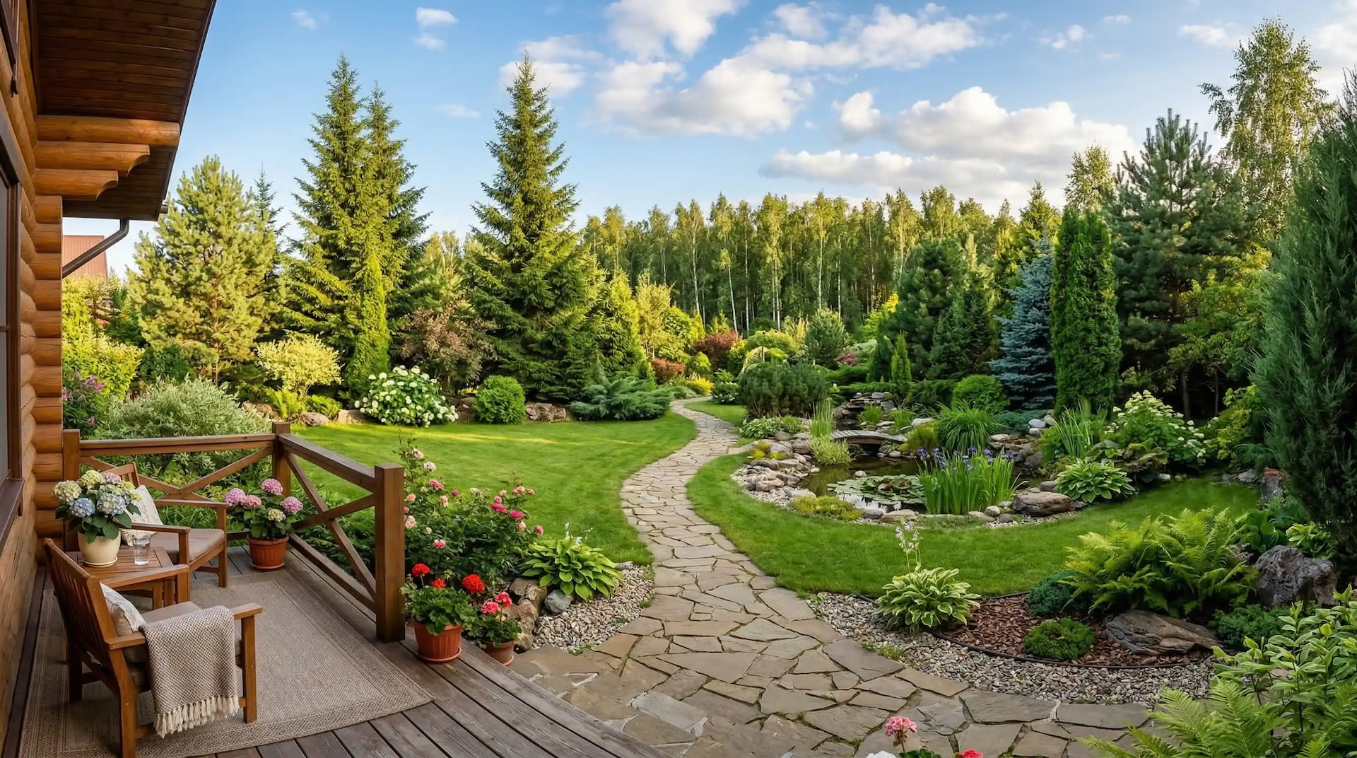 Ландшафтный дизайн — реализованный проект АРТ-Ландшафт